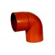 CURVE 87° IN PVC ROSSO - 