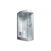 BOX DOCCIA RETTANGOLARE IDROMASSAGGIO MOD. HARZ S/BAGNO VAPORE - GLASS