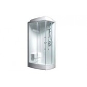 BOX DOCCIA RETTANGOLARE IDROMASSAGGIO MOD. LIBANO S/BAGNO VAPORE - GLASS