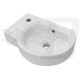 LAVABO AD ANGOLO FORO SX CM 40 x 30 - LINPHA